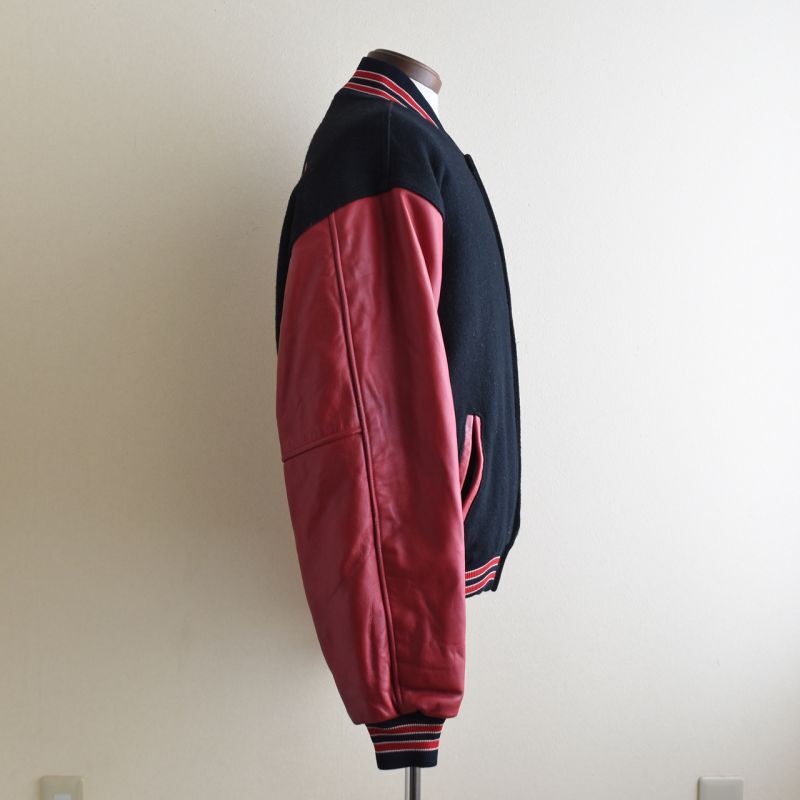 1990s RENNOC 袖レザースタジャン 