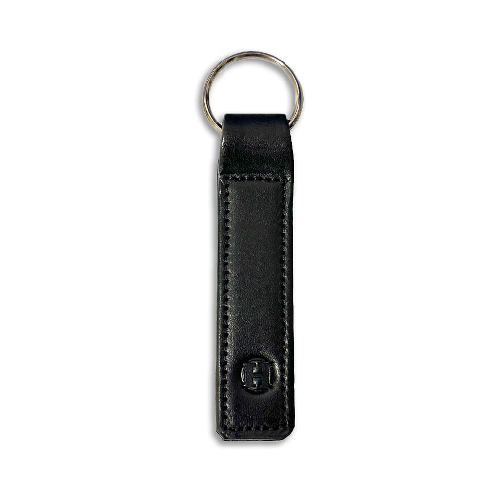 Simple USA-Made Leather Keychain Rectangular design | Classic