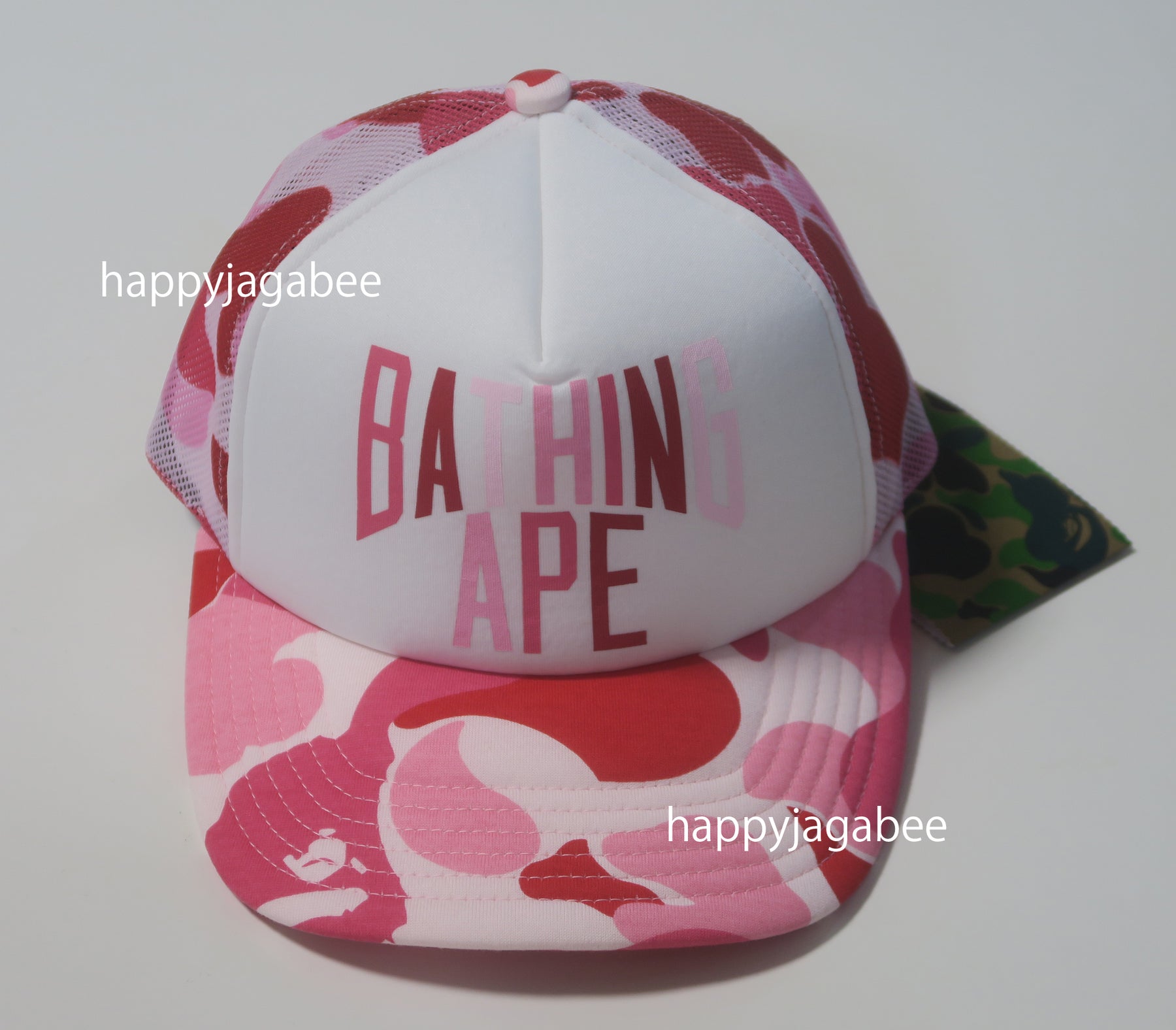A BATHING APE ABC CAMO NYC LOGO MESH CAP – happyjagabee store