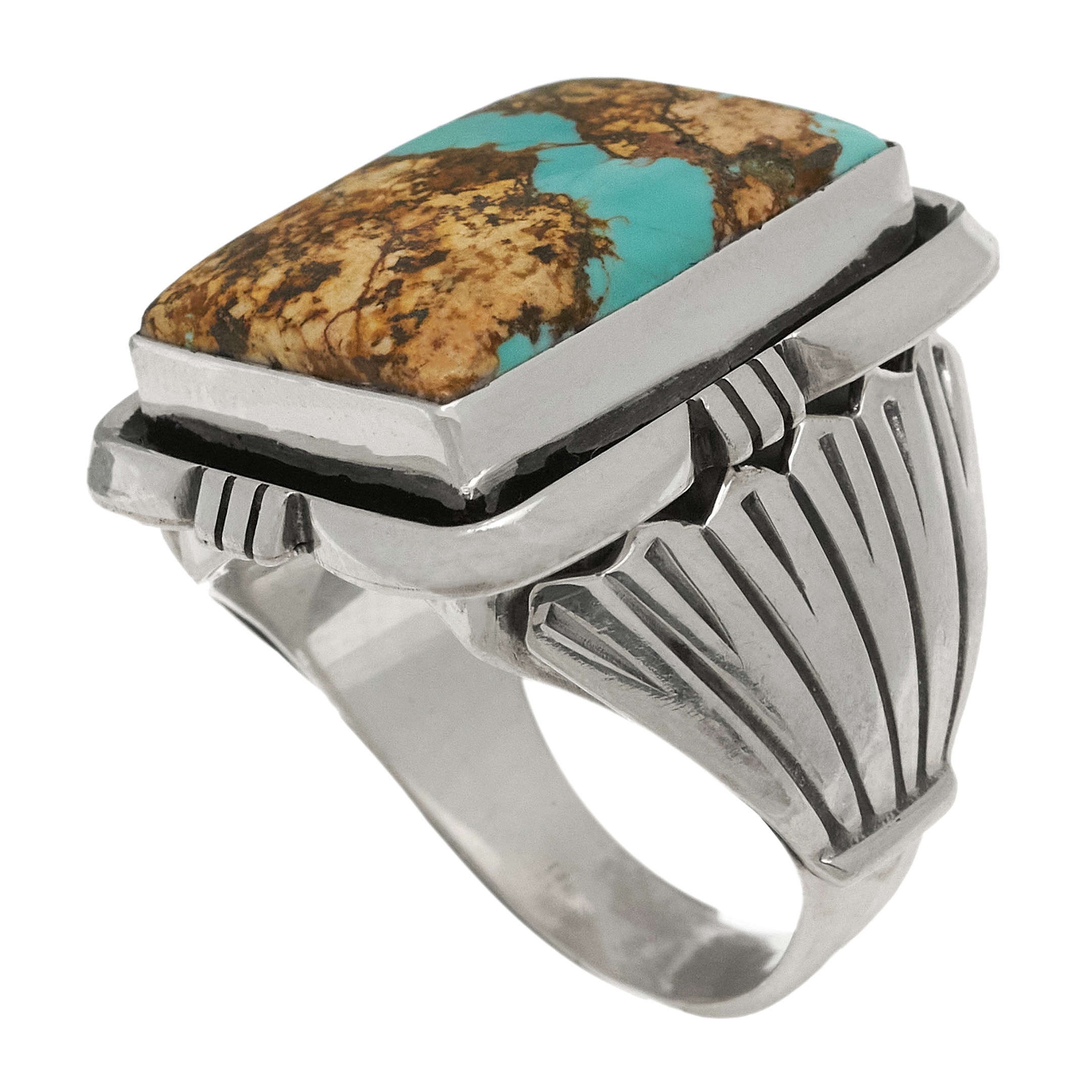 Navajo turquoise ring BA1658 - Harpo Paris