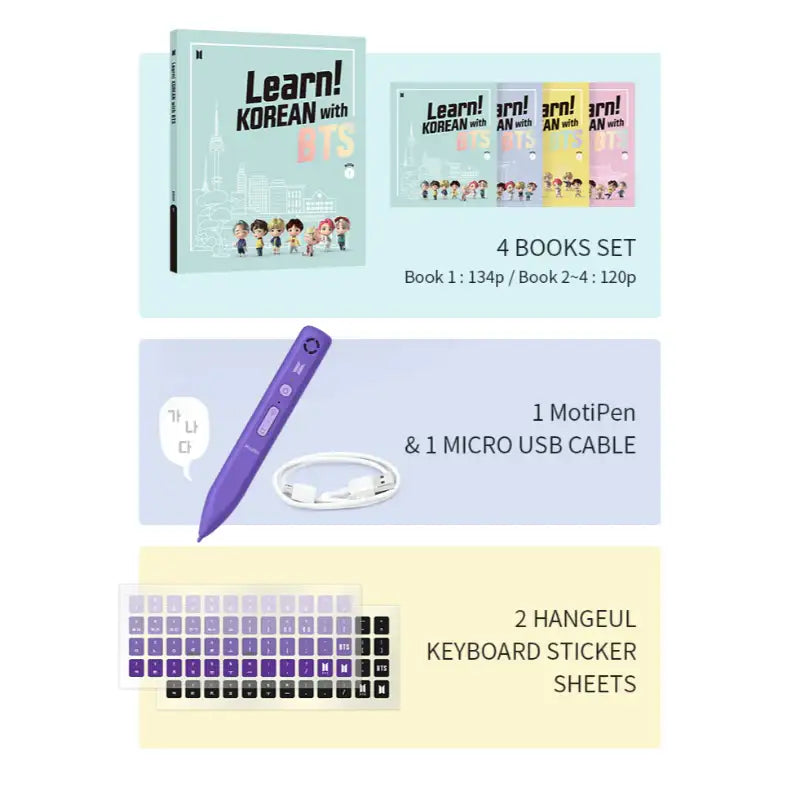 BTS - Learn! KOREAN with BTS Global Edition (New Package) – Harumio