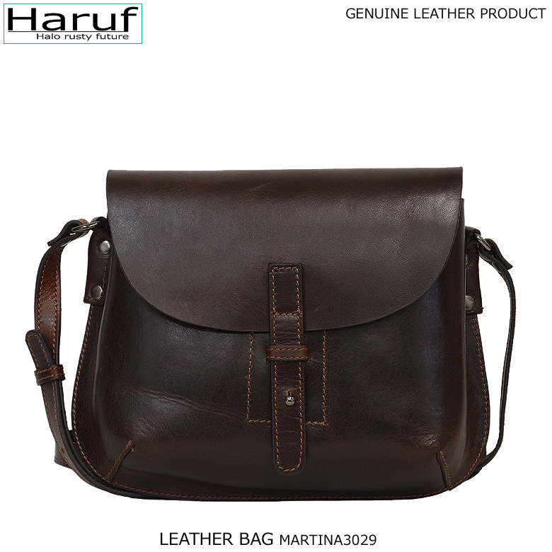 Haruf レザーバッグ ショルダーバッグ 斜めがけ バッグ レディース