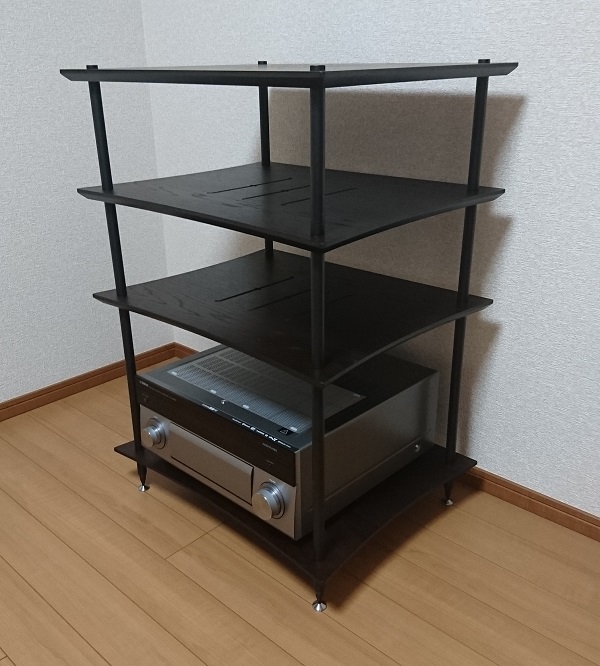 AVアンプを格納できる高級オーディオラック QUADRASPIRE Q4DSLB 購入