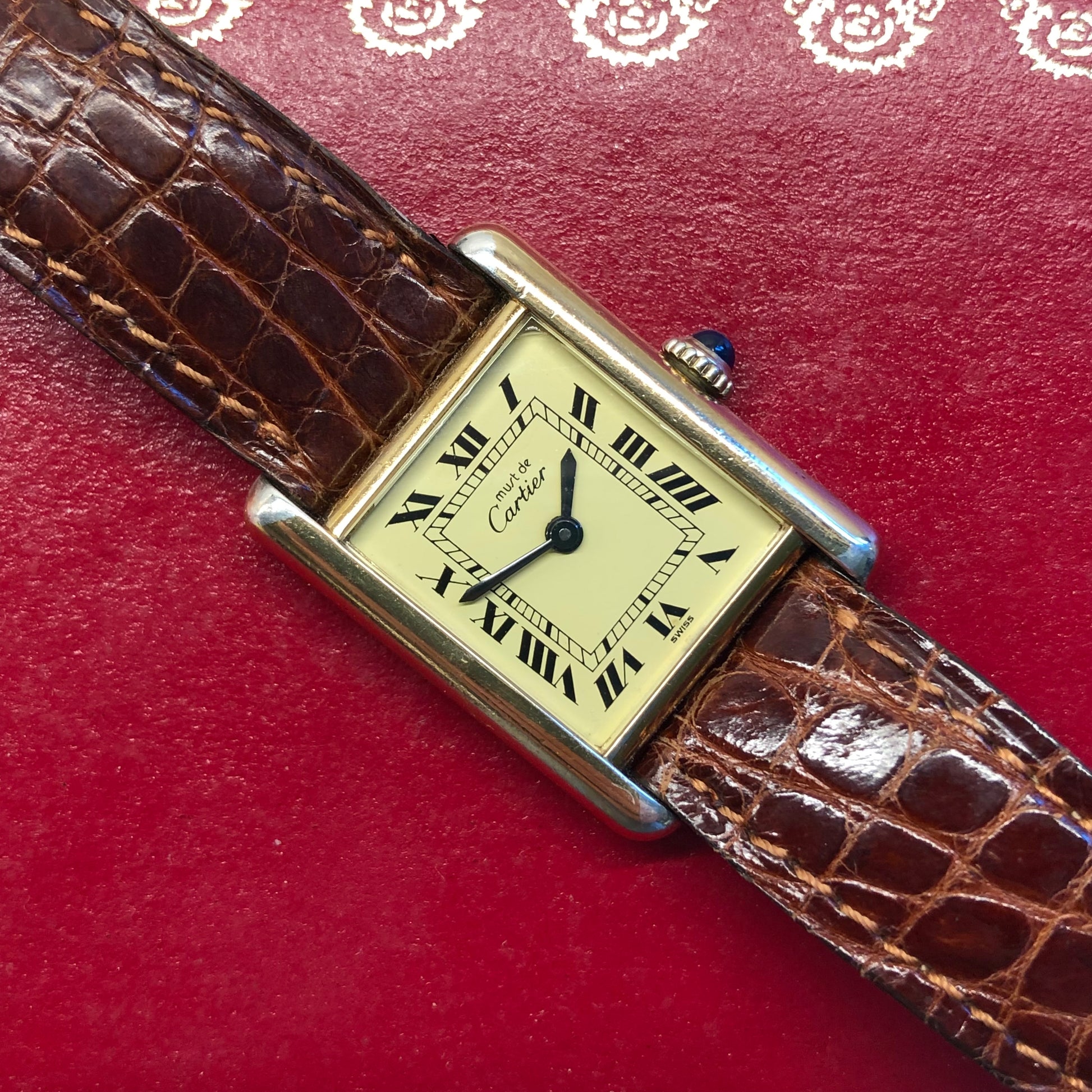 Cartier Must de Cartier Tank Vermeil Manual Wind 925 Wristwatch