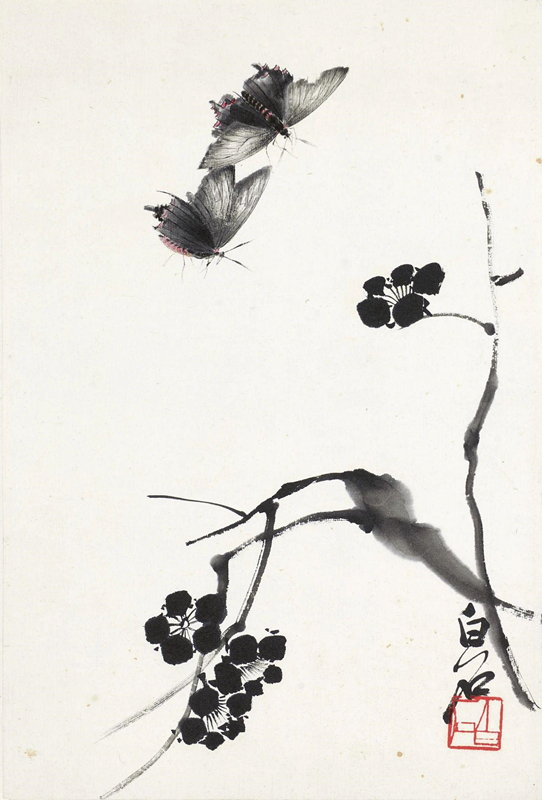 早年齐白石大写意花鸟画作品卖4元一平尺,有工笔草虫的翻一倍_萧县书画网