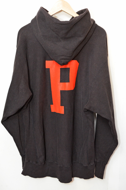 80's Champion リバースウィーブパーカー “ブラック・両面プリント”SP