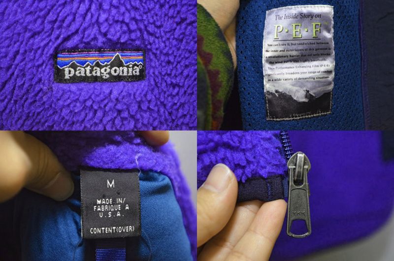 90's PATAGONIA レトロXベスト P.E.F - used&vintage box Hi-smile
