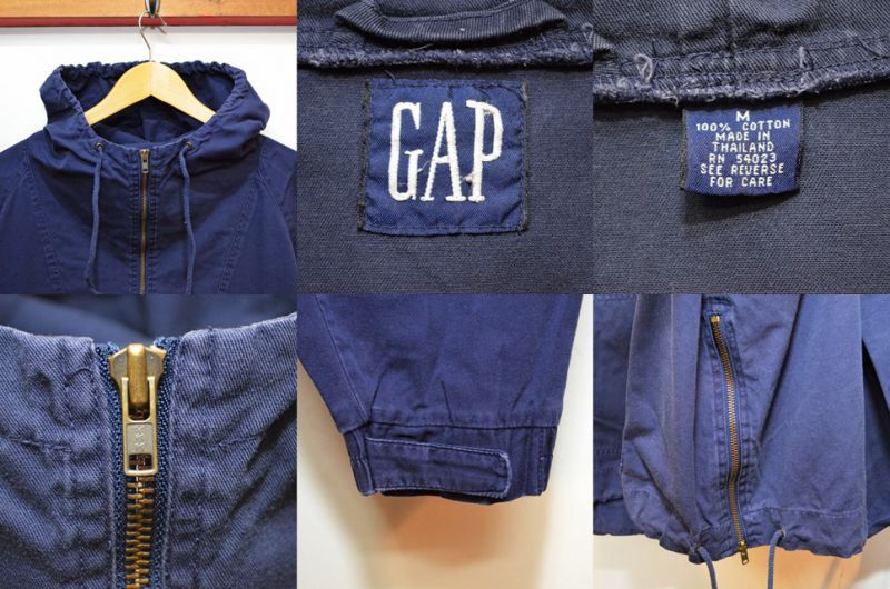 90's GAP コットンアノラックパーカー - used&vintage box Hi-smile