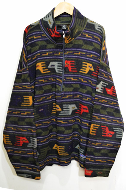 90's Patagonia 総柄フリースジャケット - used&vintage box Hi-smile