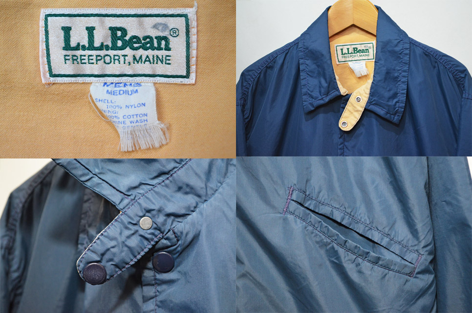 80's L.L.Bean チンスト付き コーチジャケット - used&vintage box Hi