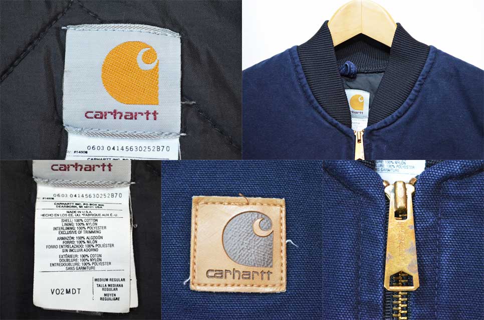 90-00's Carhartt ダックベスト “NAVY / USA製” - used&vintage box Hi