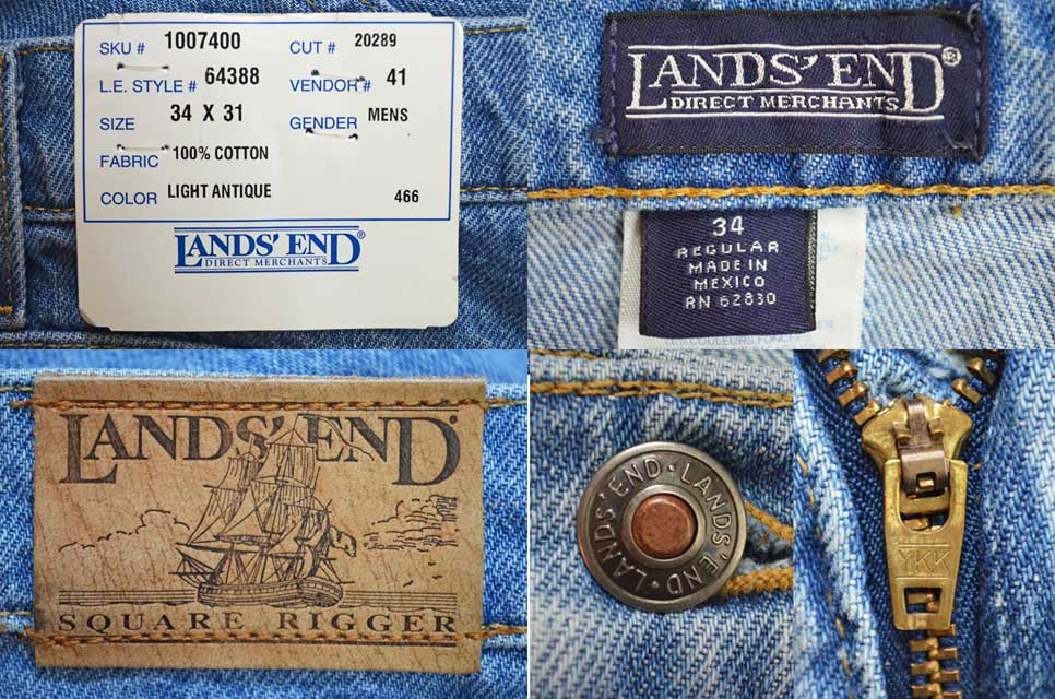 90-00's LANDS'END デニムパンツ “MADE IN USA / DEADSTOCK