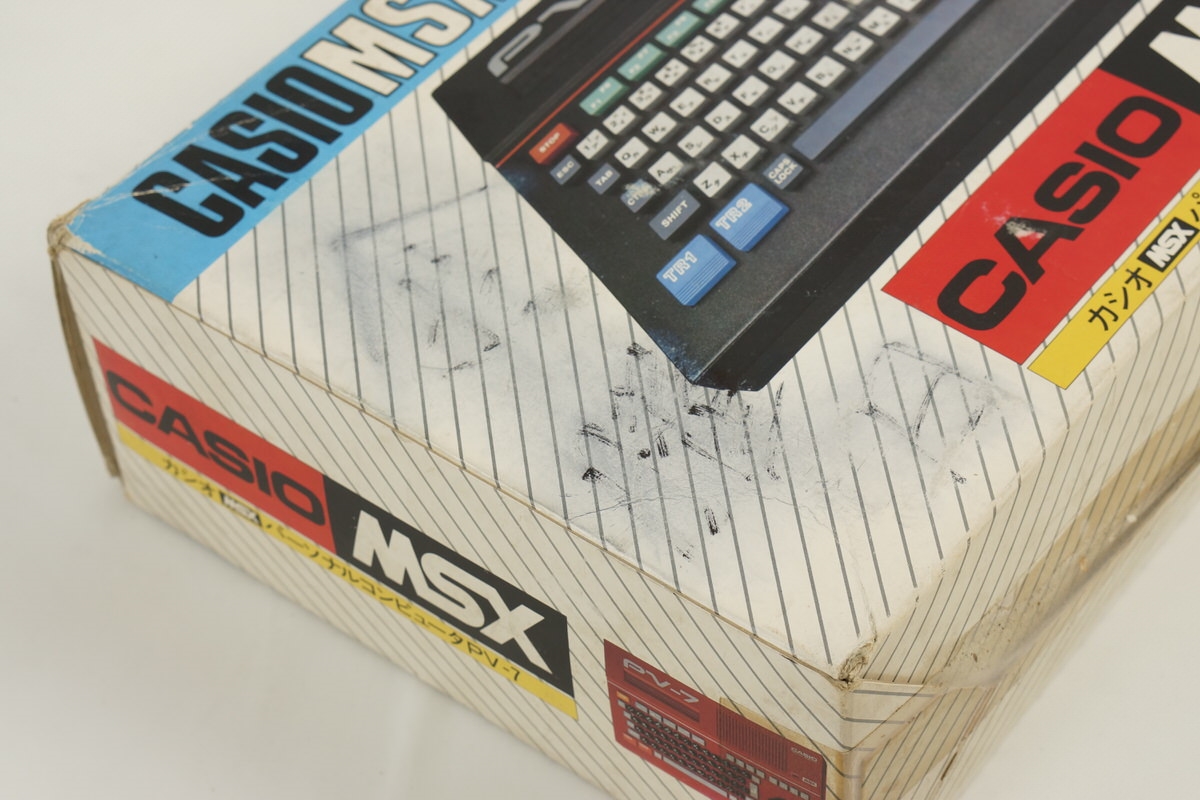 CASIO MSX Personal Computer RED PV-7 Boxed Tested JAPAN Game