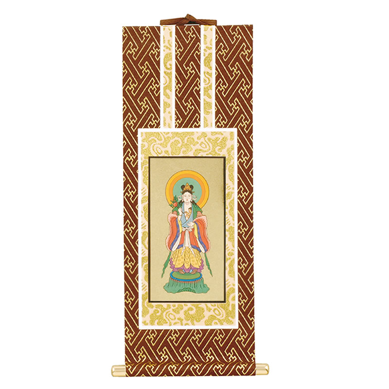 日蓮宗 掛け軸】本尊：曼荼羅、両脇：大黒天/鬼子母神｜ひだまり仏壇