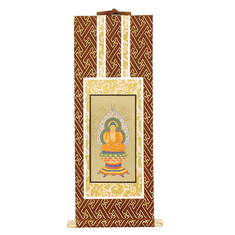 禅宗 掛け軸】本尊：釈迦如来、両脇：承陽大師/達磨大師｜ひだまり仏壇