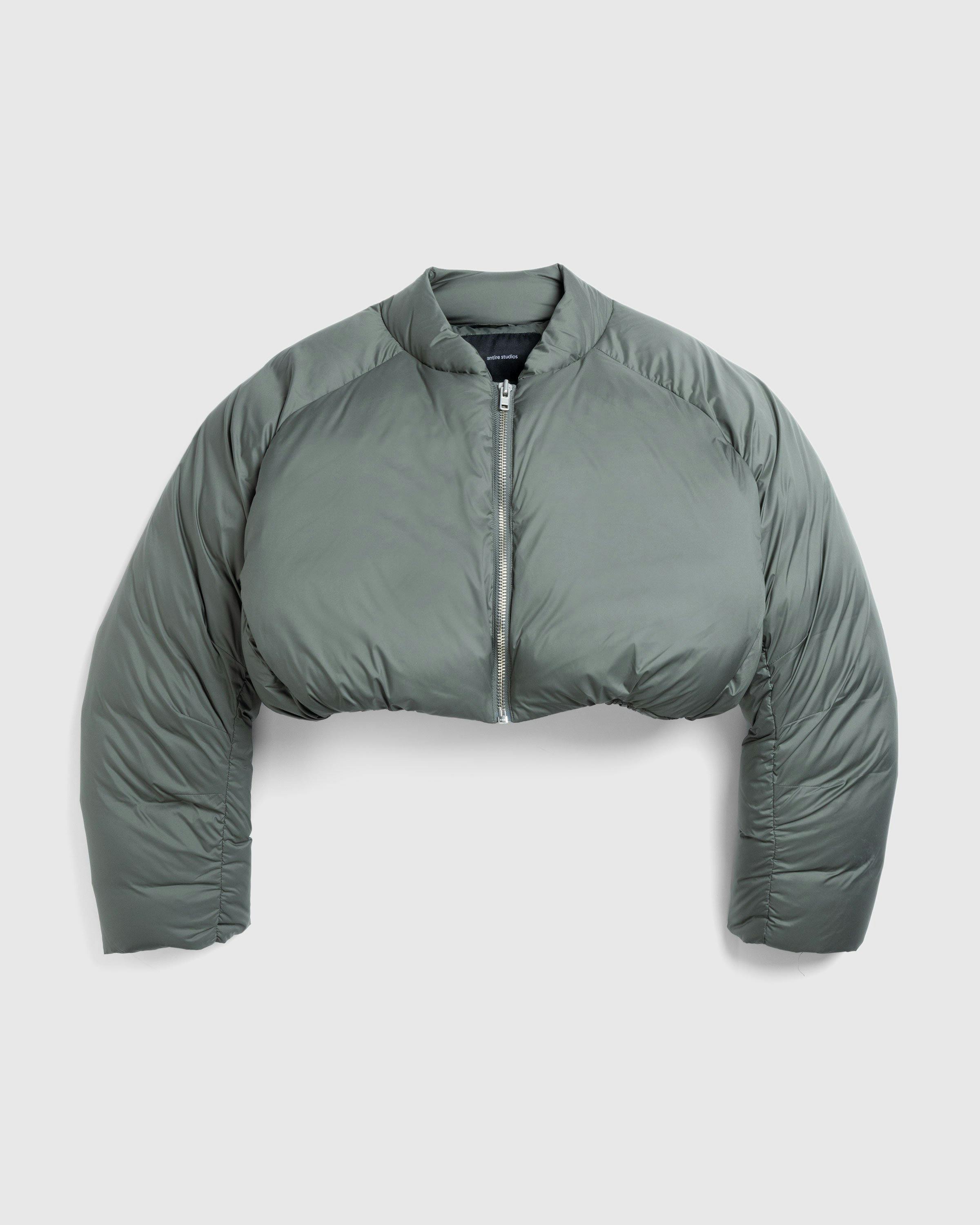 Entire Studios – Cropped Pillow Bomber Moss