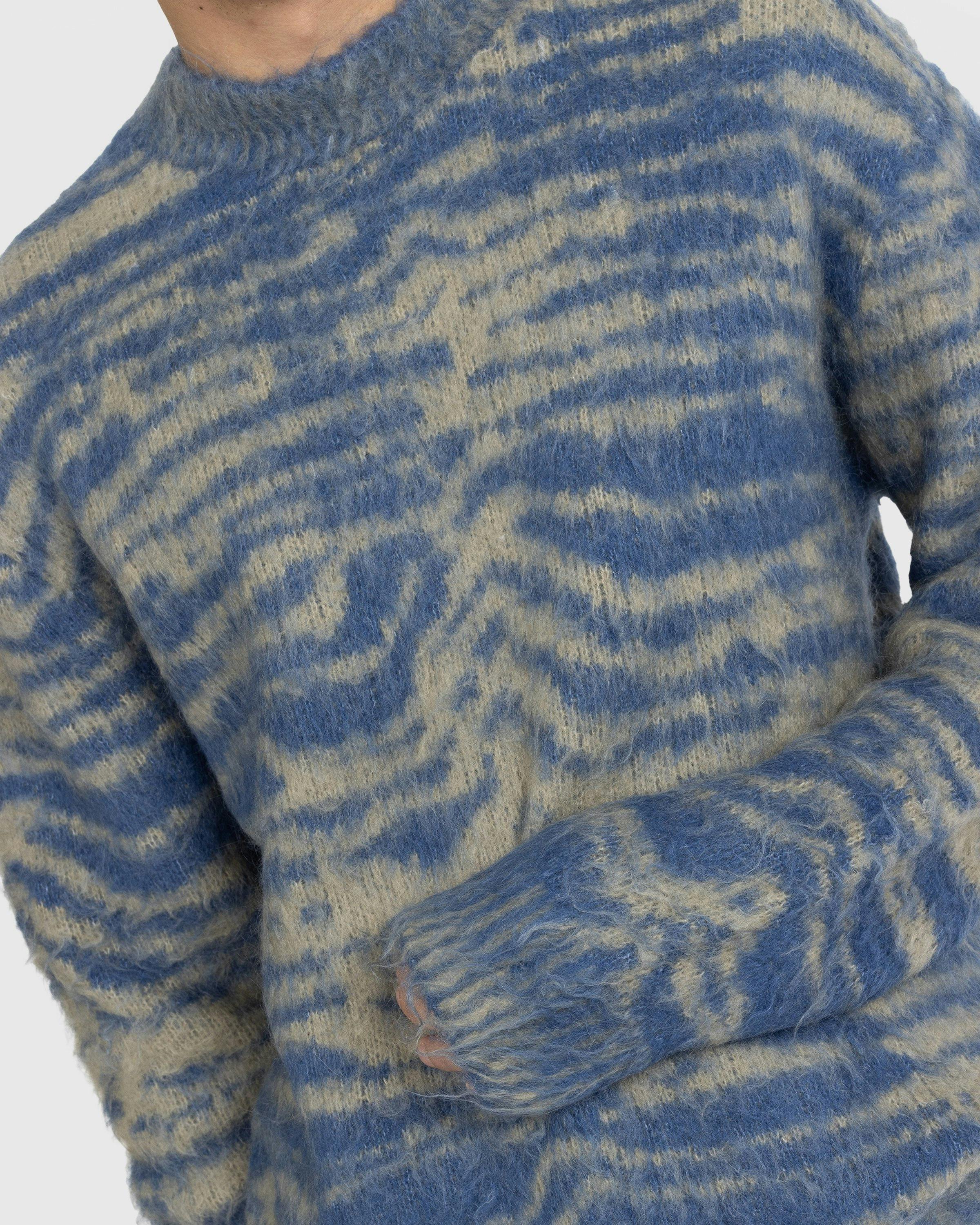 Acne Studios – Jacquard Crewneck Sweater Blue