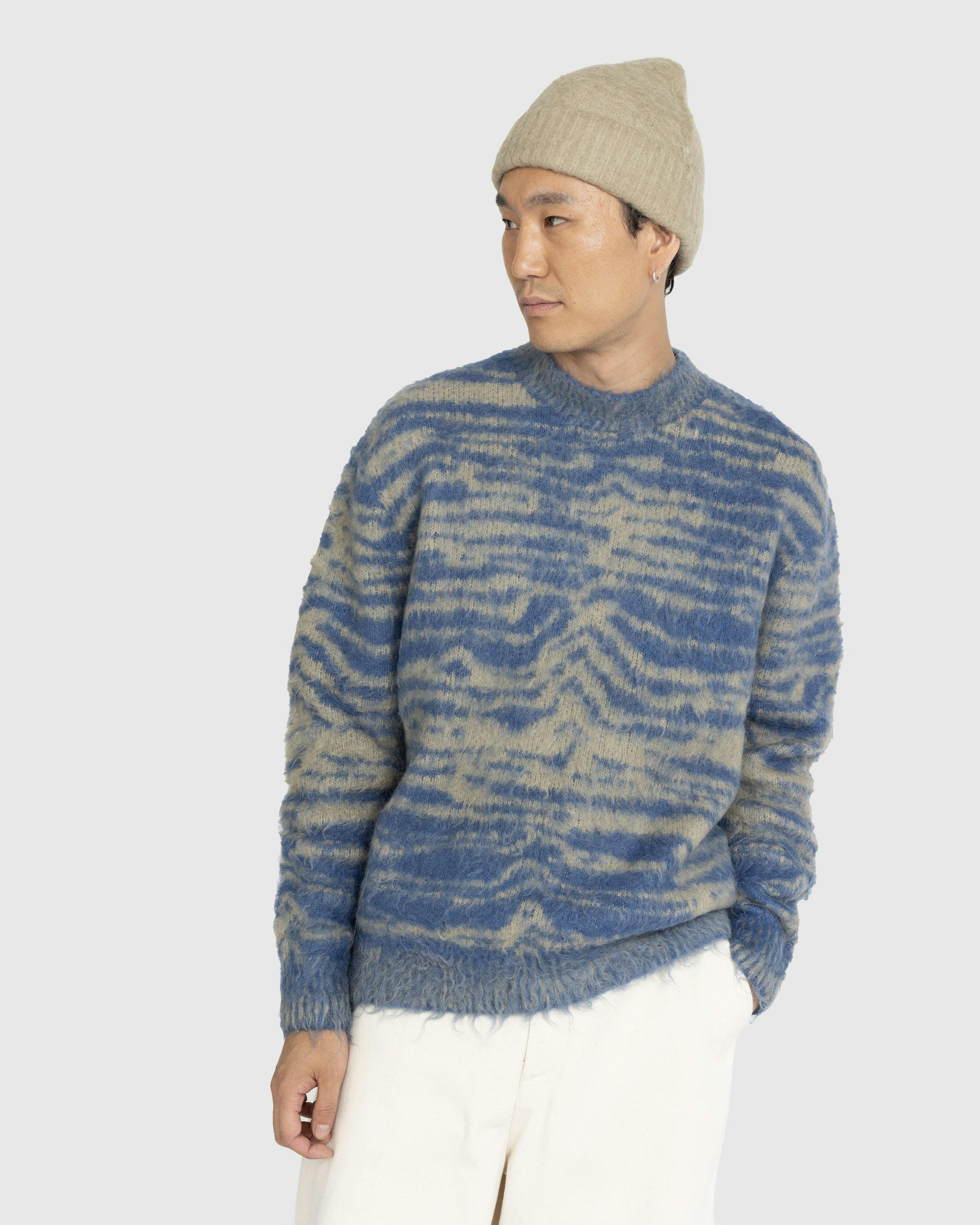 Acne Studios – Jacquard Crewneck Sweater Blue