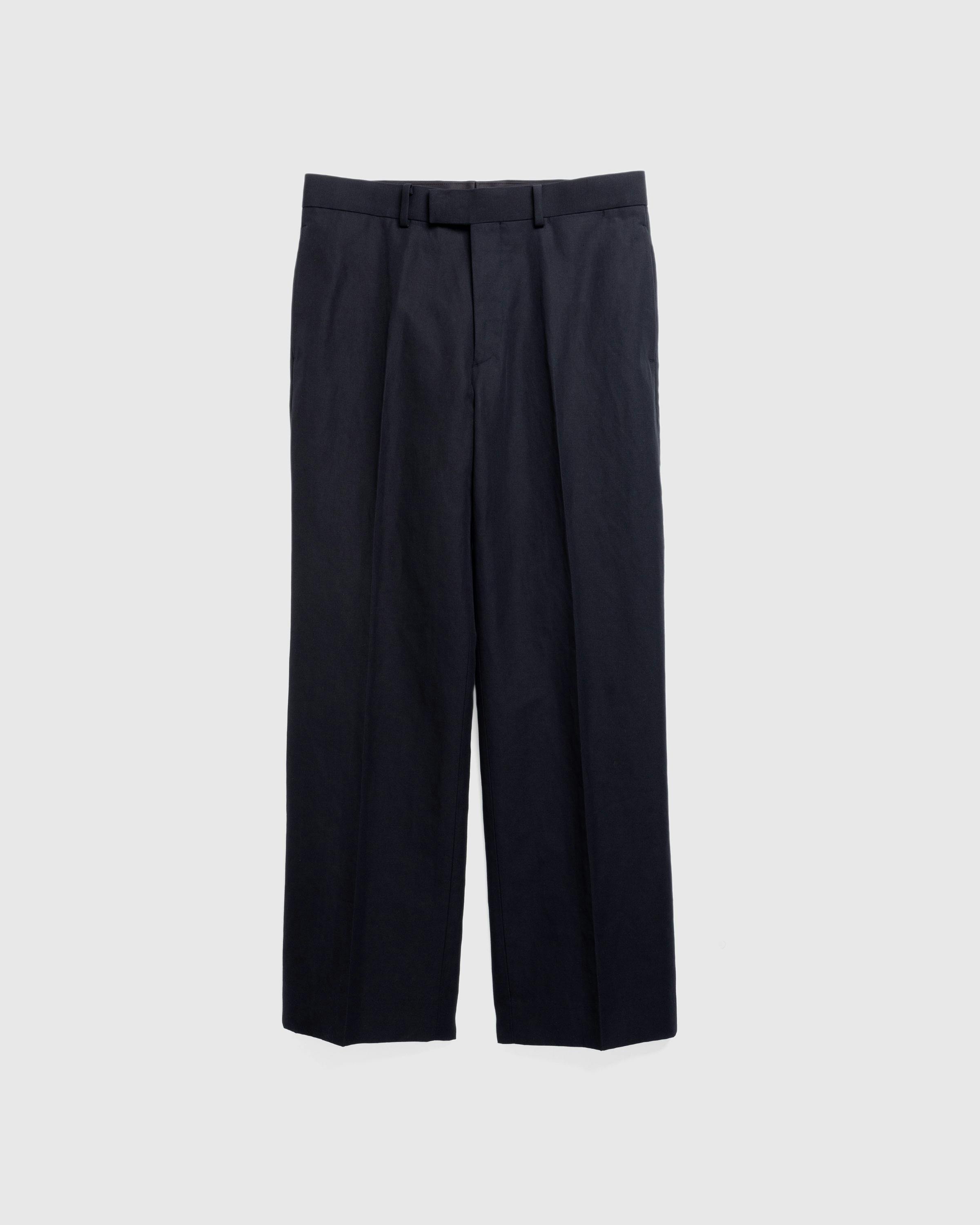 Auralee – Hard Twist Finx Linen Chino Slacks Black