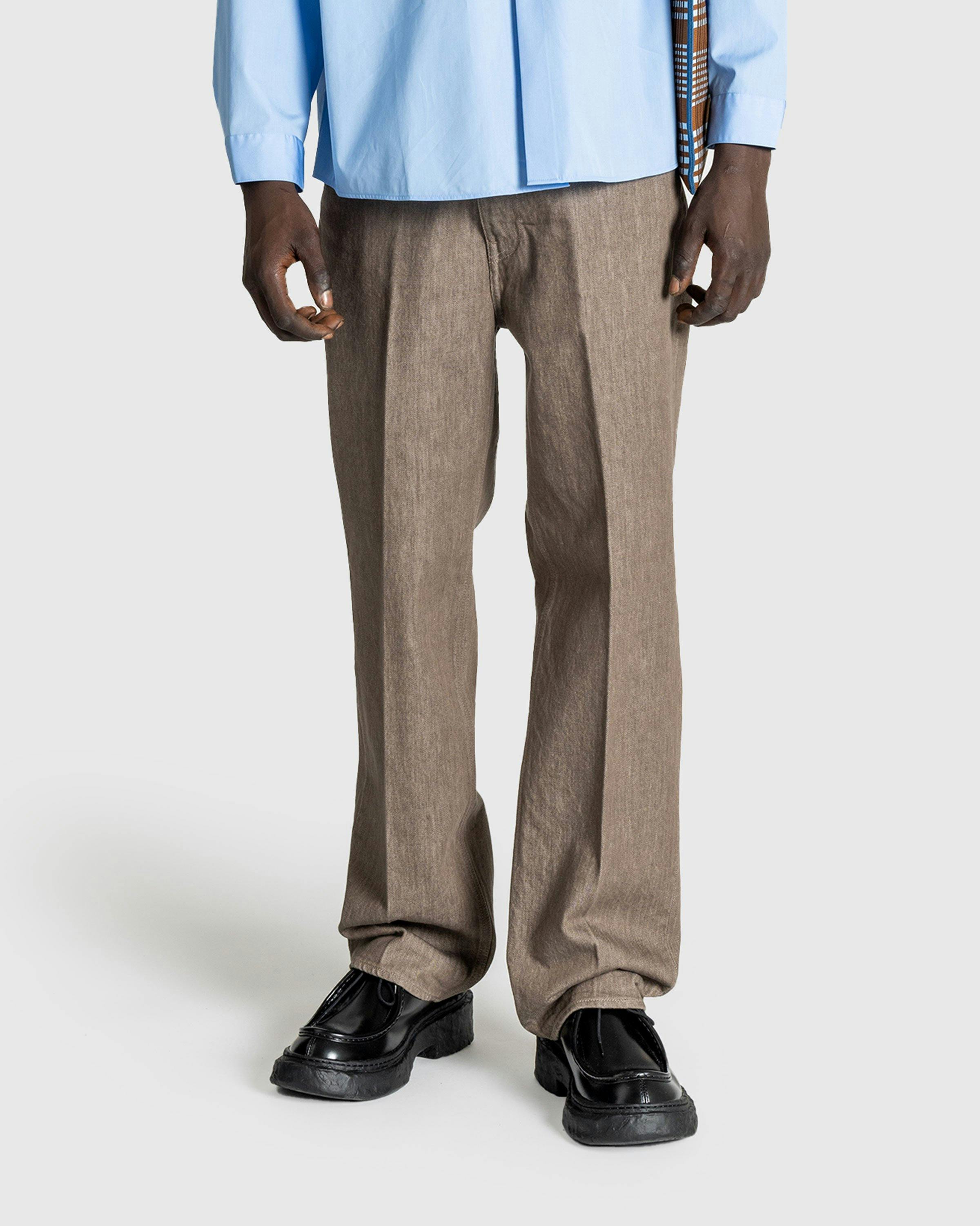 Auralee – Hard Twist Denim 5P Pants Brown