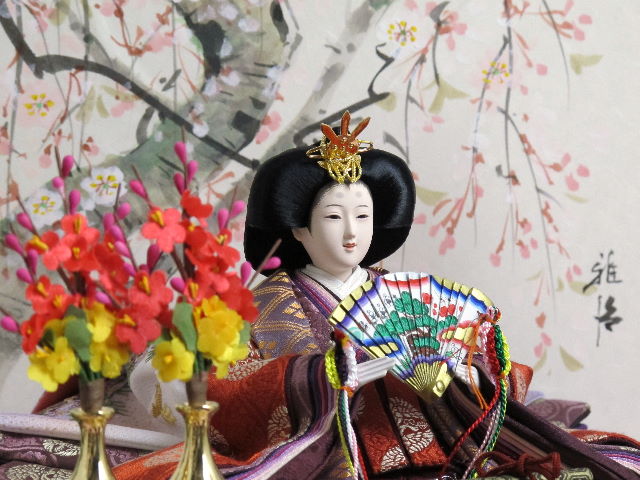 伝統的な有職文様衣装の雛人形桐箱二段飾りの通販～選ばれるお店の雛人形