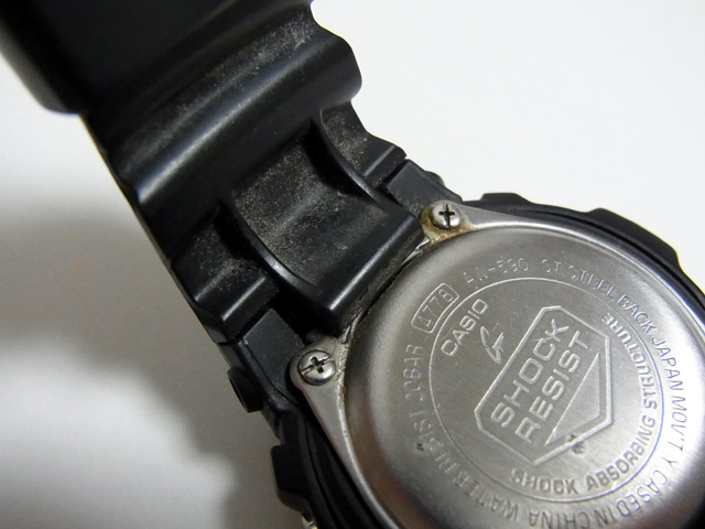 カシオ G-SHOCK AW-590/4778の電池交換 – 無駄な戯言ver3.3D