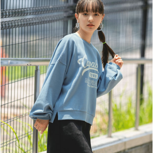 MiLK FRAPPE プリント裏起毛トレーナー【130～160cm】 | 激安靴の通販