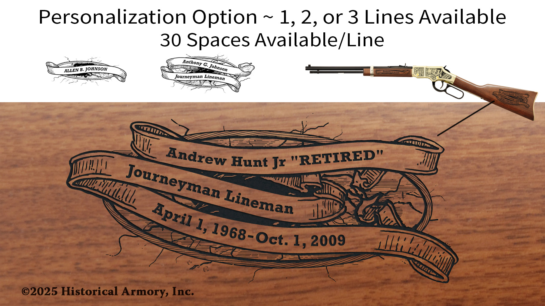 Power Lineman Edition Engraved Rifle – Historical Armory