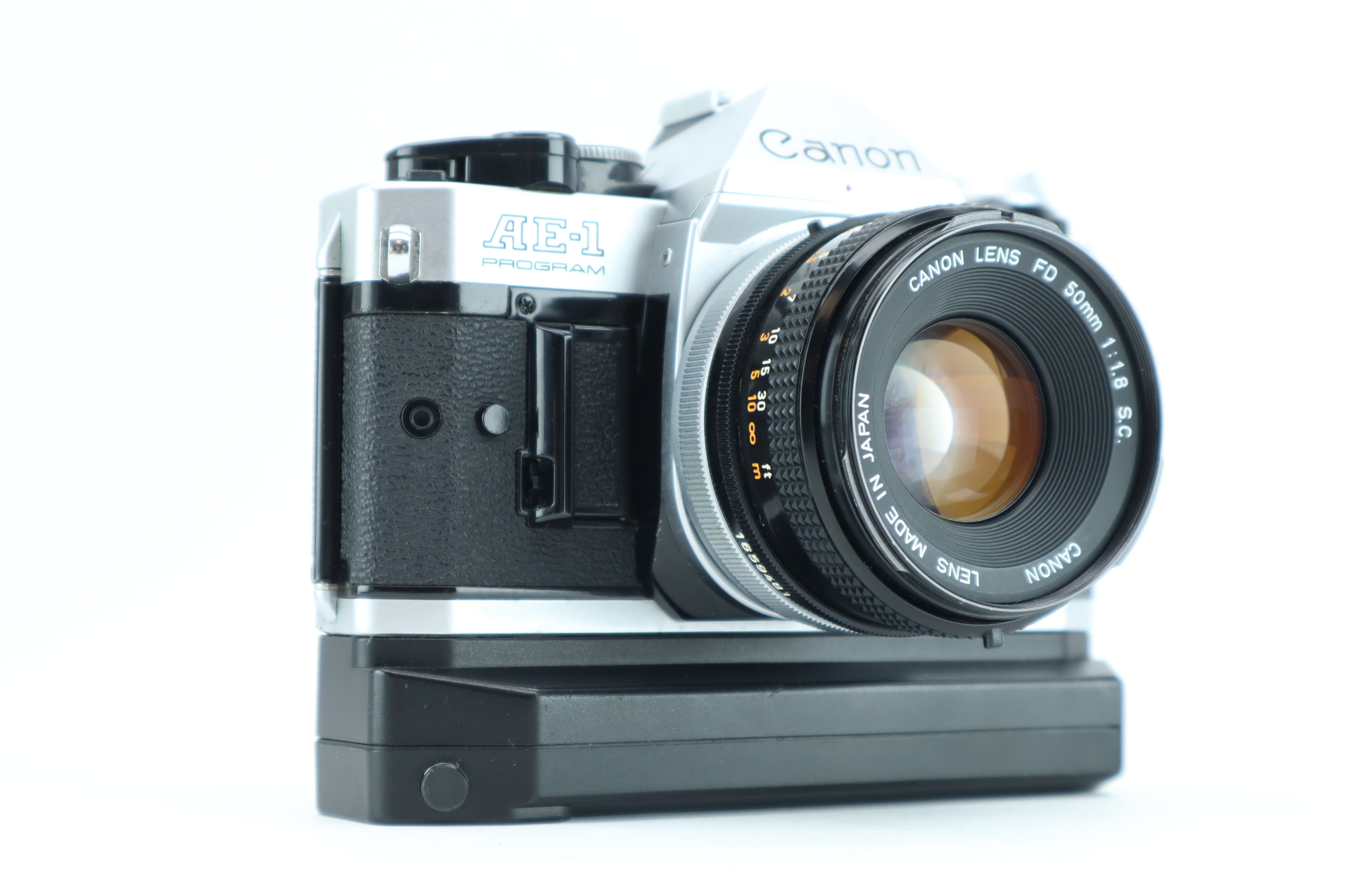 Canon AE-1 Program with Canon lens FD 50mm 1:1.8 – Hard to Find