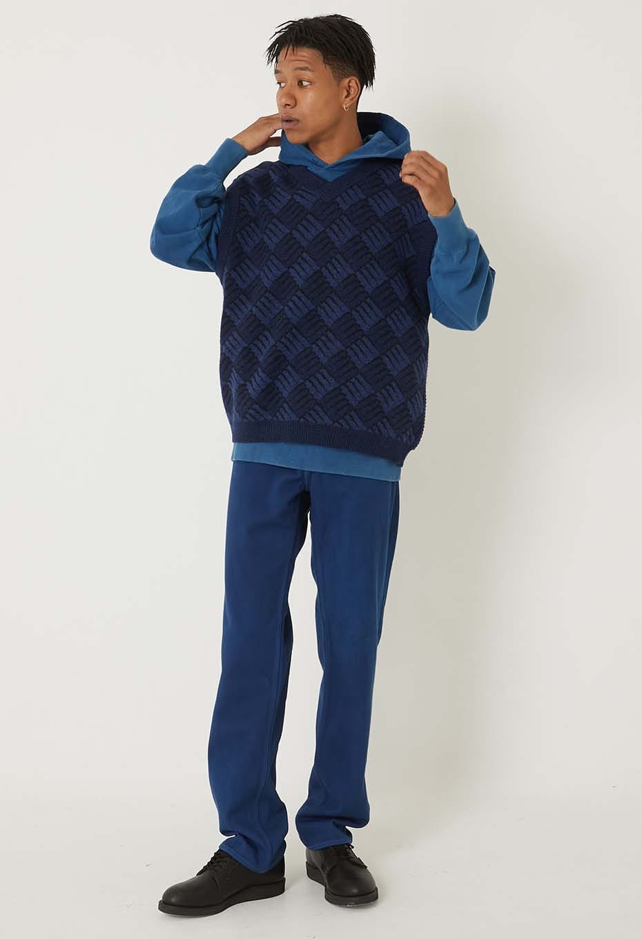 カゼナミニット Vネック ベスト | BLUE BLUE JAPAN | ハリウッド