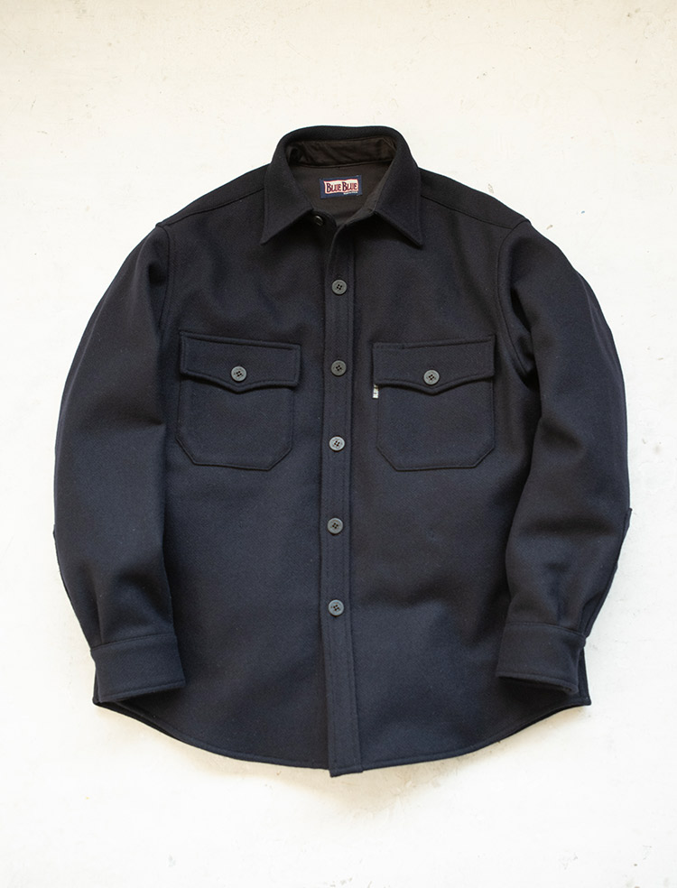 KNITTED MELTON JACKET | BLUE BLUE | ブルーブルー | HOLLYWOOD RANCH