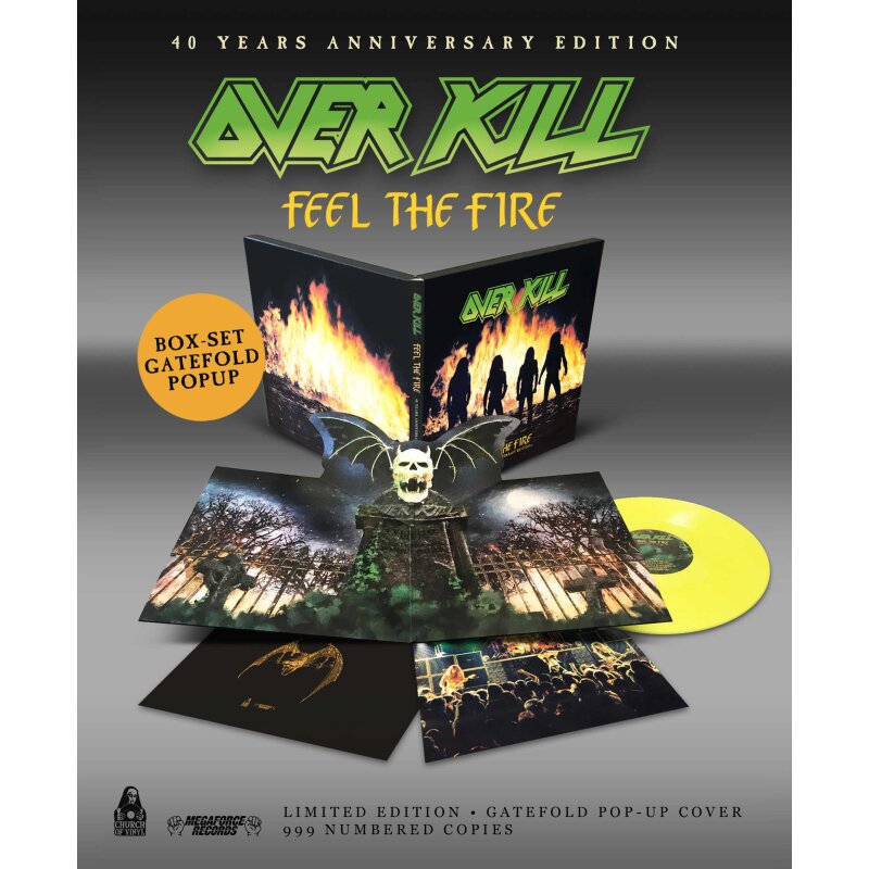 OVERKILL -- Feel the Fire (40th Anniversary) LP BOX YELLOW, 51,99 €