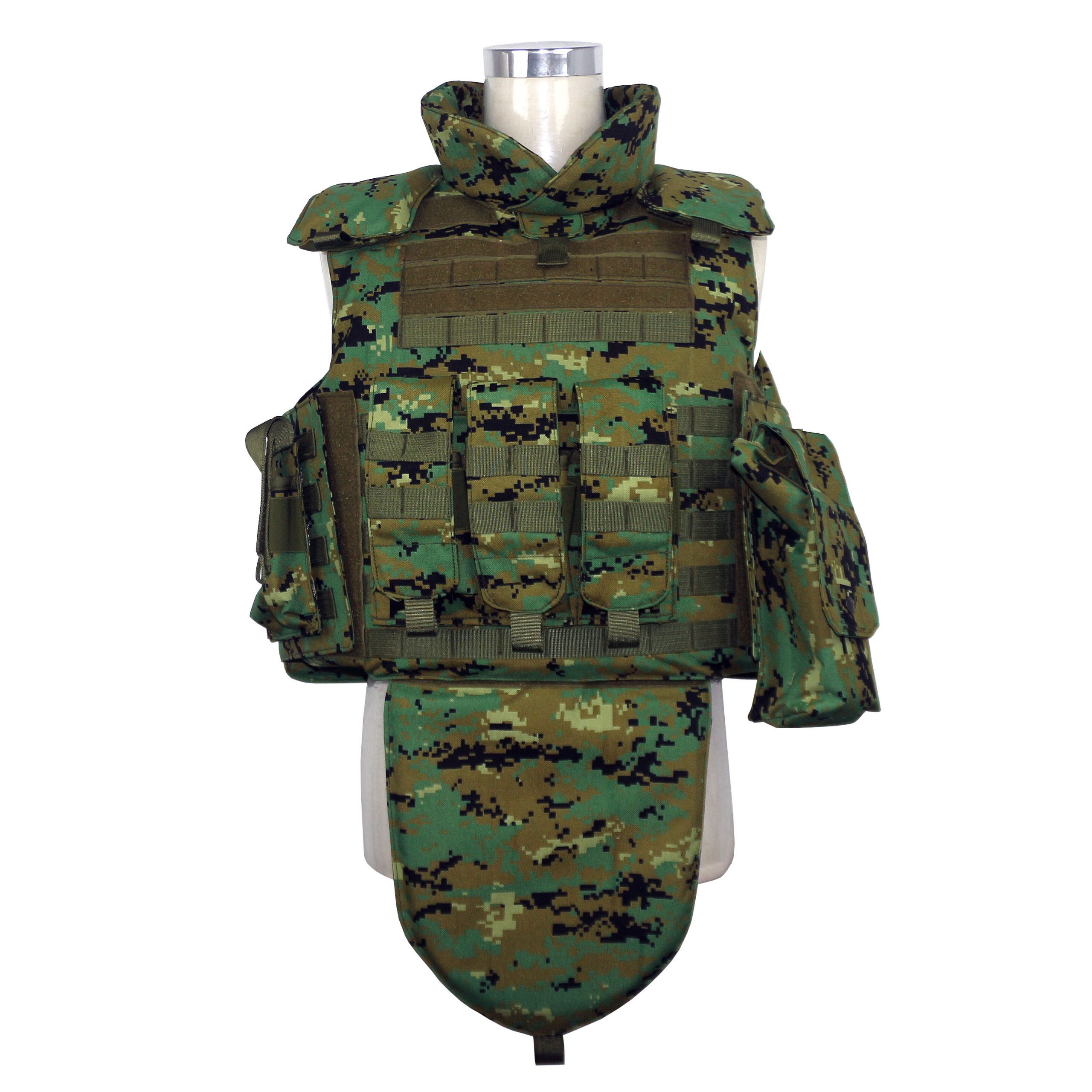 Full-coverage Vest V034A | Digital Camo | Groin Protection