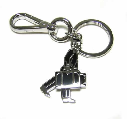 プラダ ] ポーターキーリング（ブラック） - P-3563