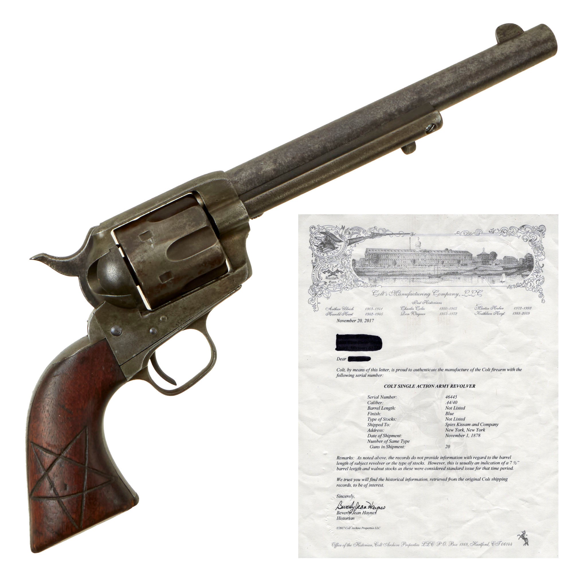 Original U.S. Colt Frontier Six Shooter .44-40 Revolver made in