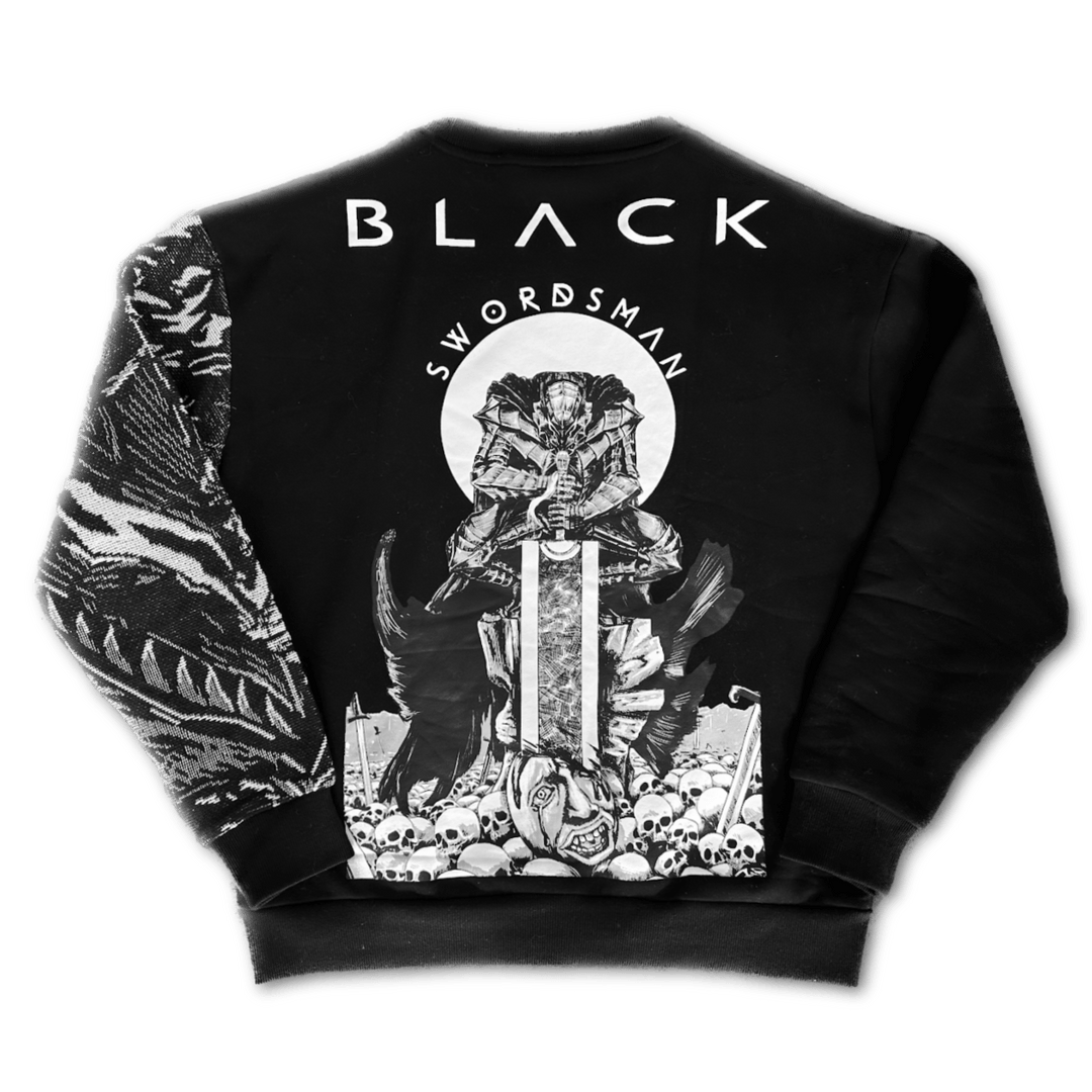 Black Swordsman' • Tapestry Crewneck – Imperial Strength Co.
