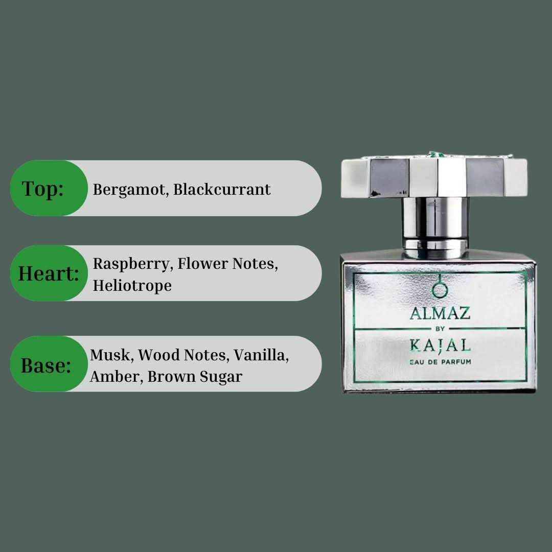 Almaz Eau de Parfum Spray 100ml (3.4 oz) by Kajal | Intense Oud