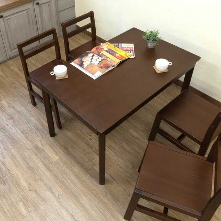 DI-2466 シンプルで安いダイニングテーブル・ダークブラウン