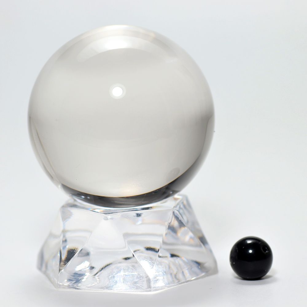 品質ランク]ブラジル産天然無垢本水晶玉/4cmUP丸玉/天然本物透明