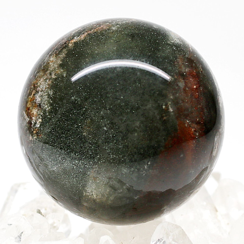 高品質]ガーデンクォーツ丸玉/ガーデン水晶スフィア（直径46.8mm