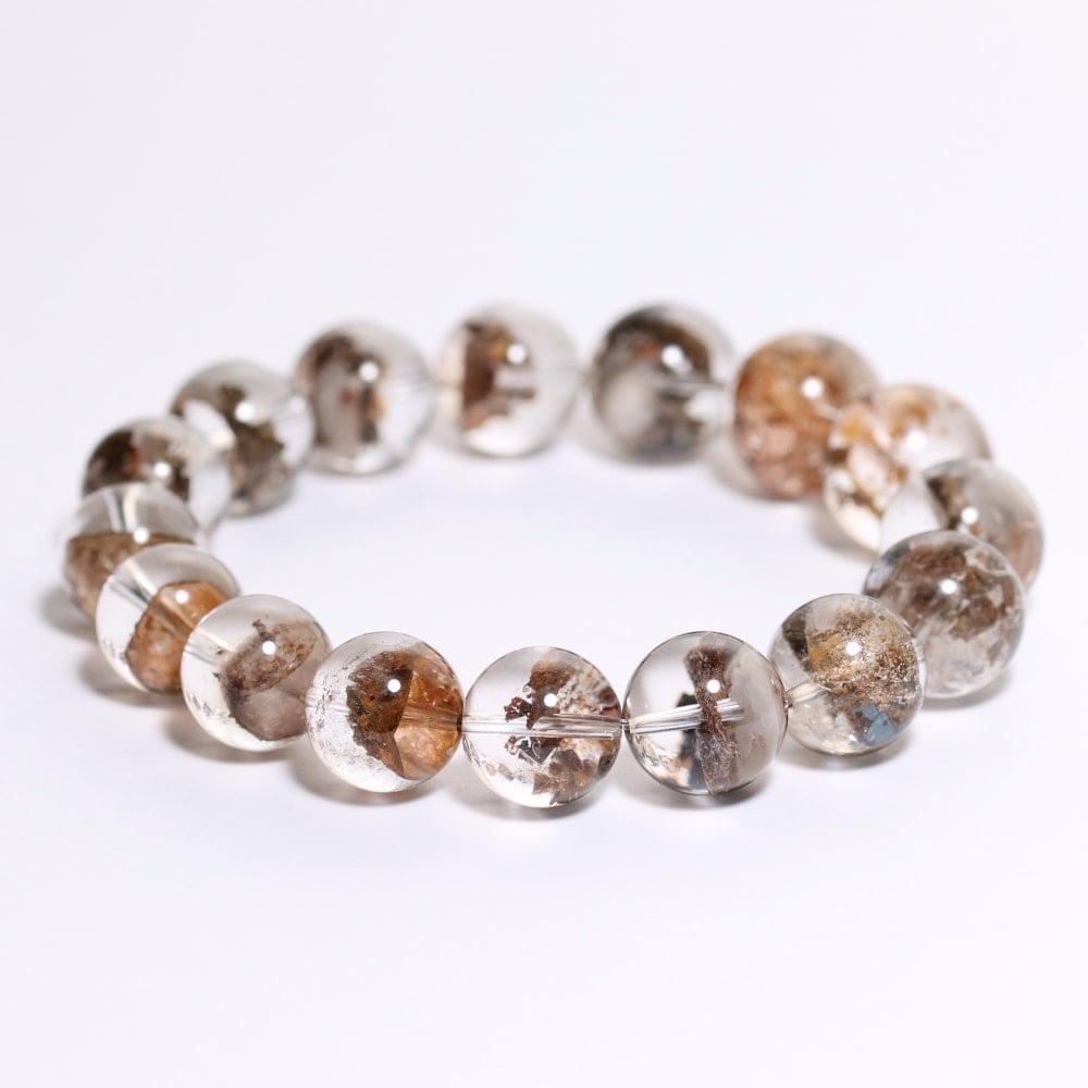 トップクォリティ]ガーデンファントムクォーツブレスレット/幻影水晶