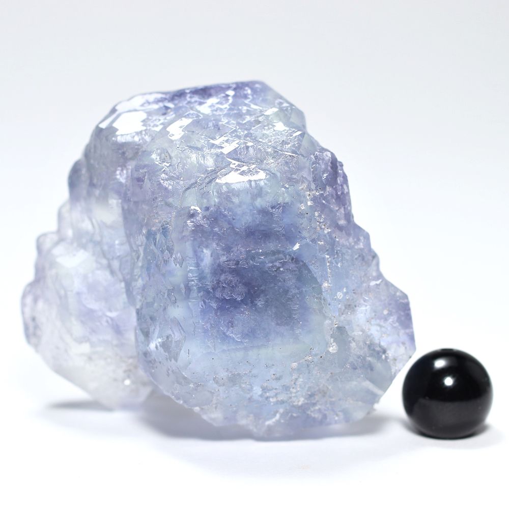 中国/福建省産ライトブルーフローライト結晶原石（天然蛍石/68.0g