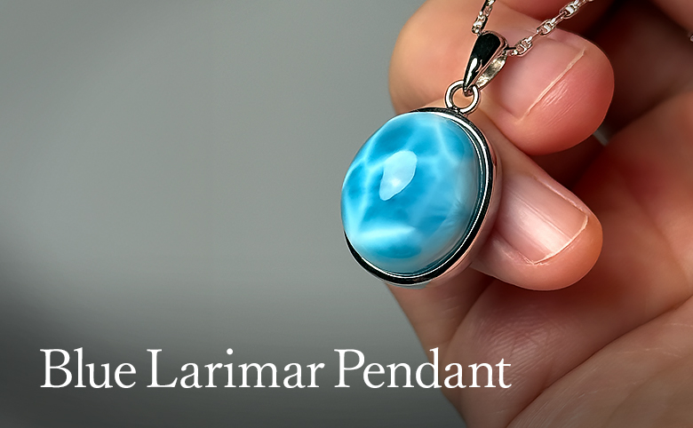 ブルーラリマーペンダント（ネックレストップ） - 埼玉県吉川市の