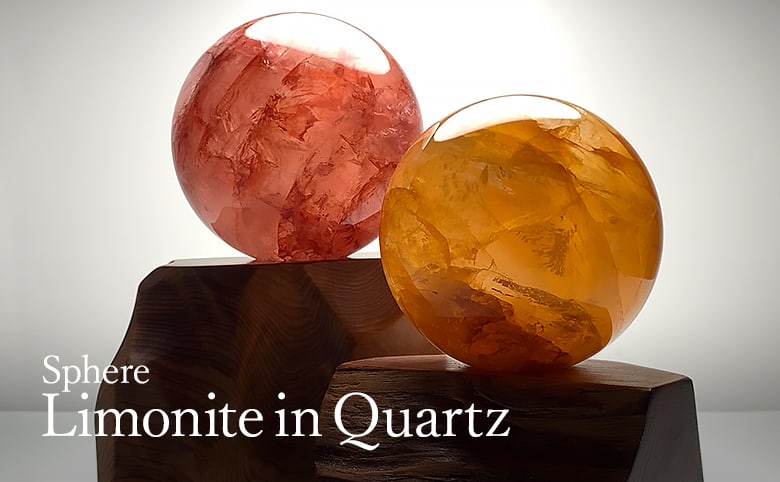 ライモナイトインクォーツ丸玉（スフィア、球体石） - 埼玉県吉川市の