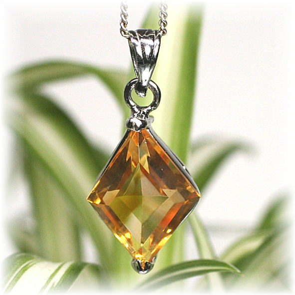 高品質]シトリンペンダントトップ（シルバー925） - 埼玉県吉川市の