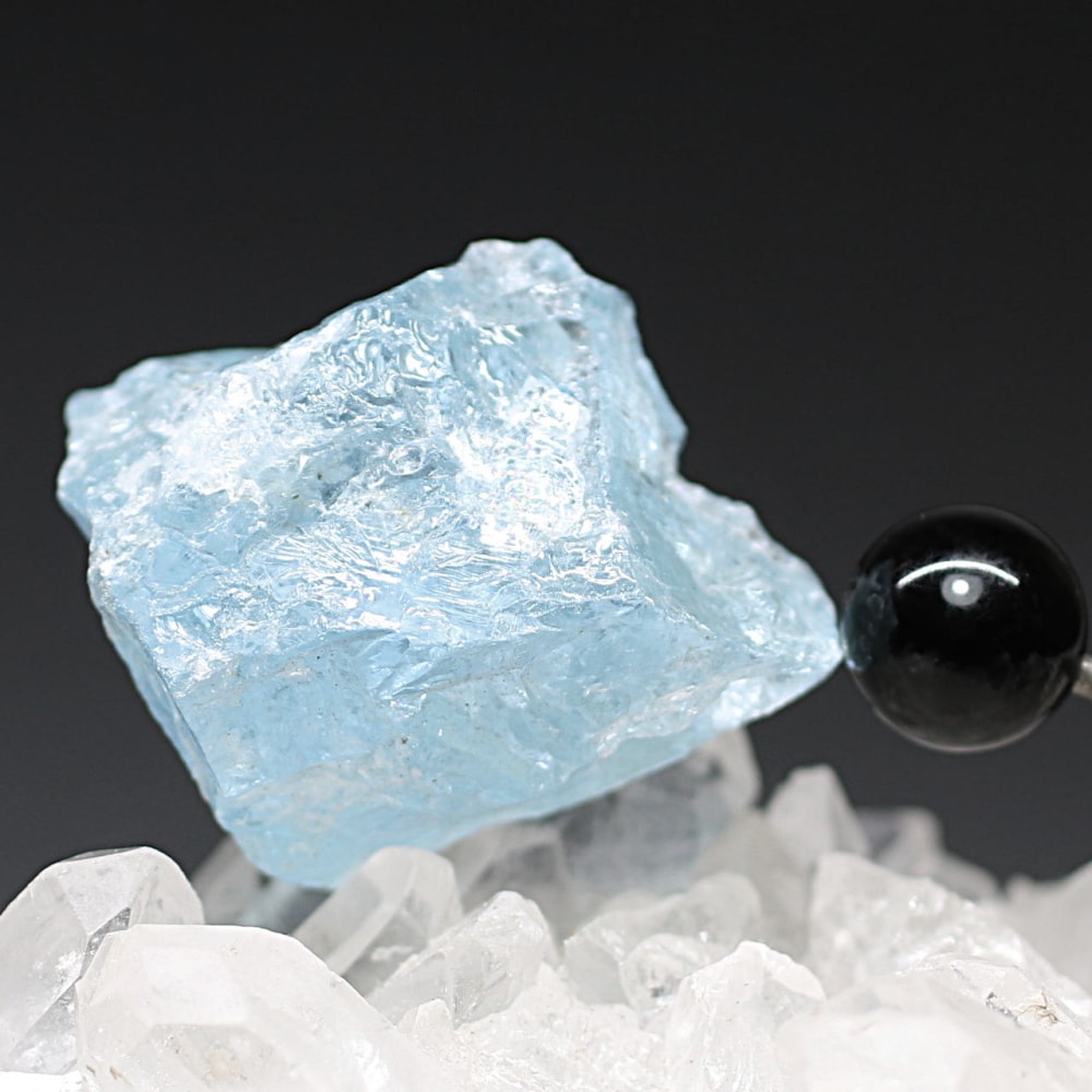 ブラジル産]天然アクアマリン結晶/未加工原石（非加熱無着色・20.7g