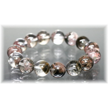 3A++]グリーンファントムガーデンクォーツブレスレット/ガーデン水晶