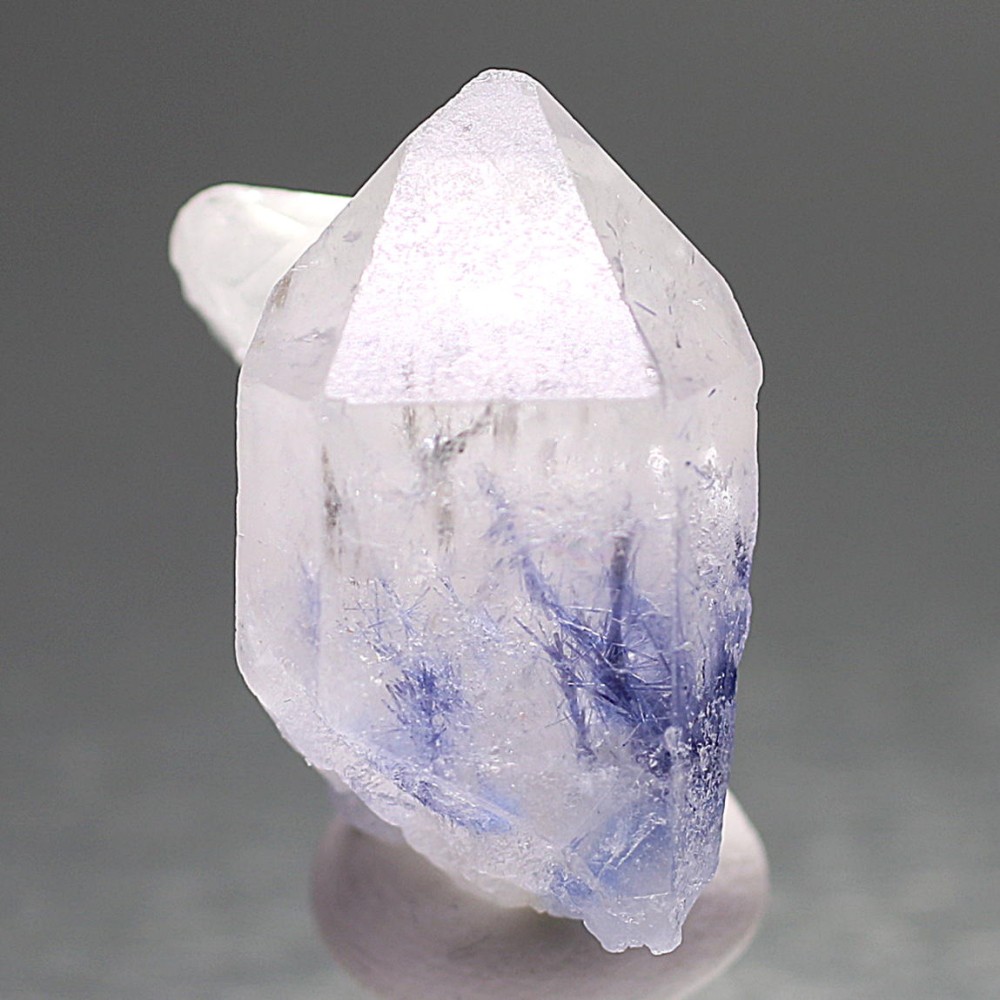 ブラジル産]デュモルチェライトインクォーツ原石ナチュラルポイント