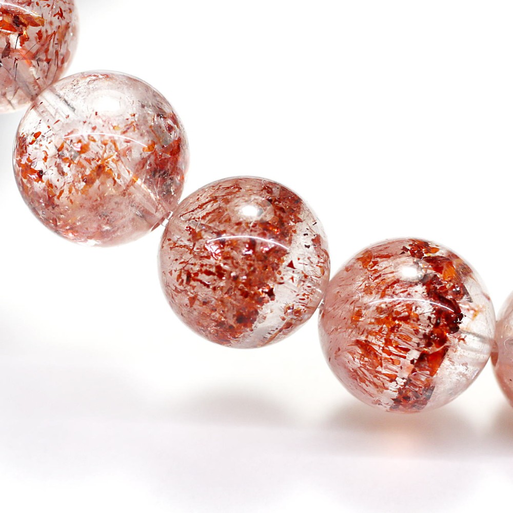 高品質]ファイアークォーツブレスレット（約9.5mm玉） - 埼玉県吉川市