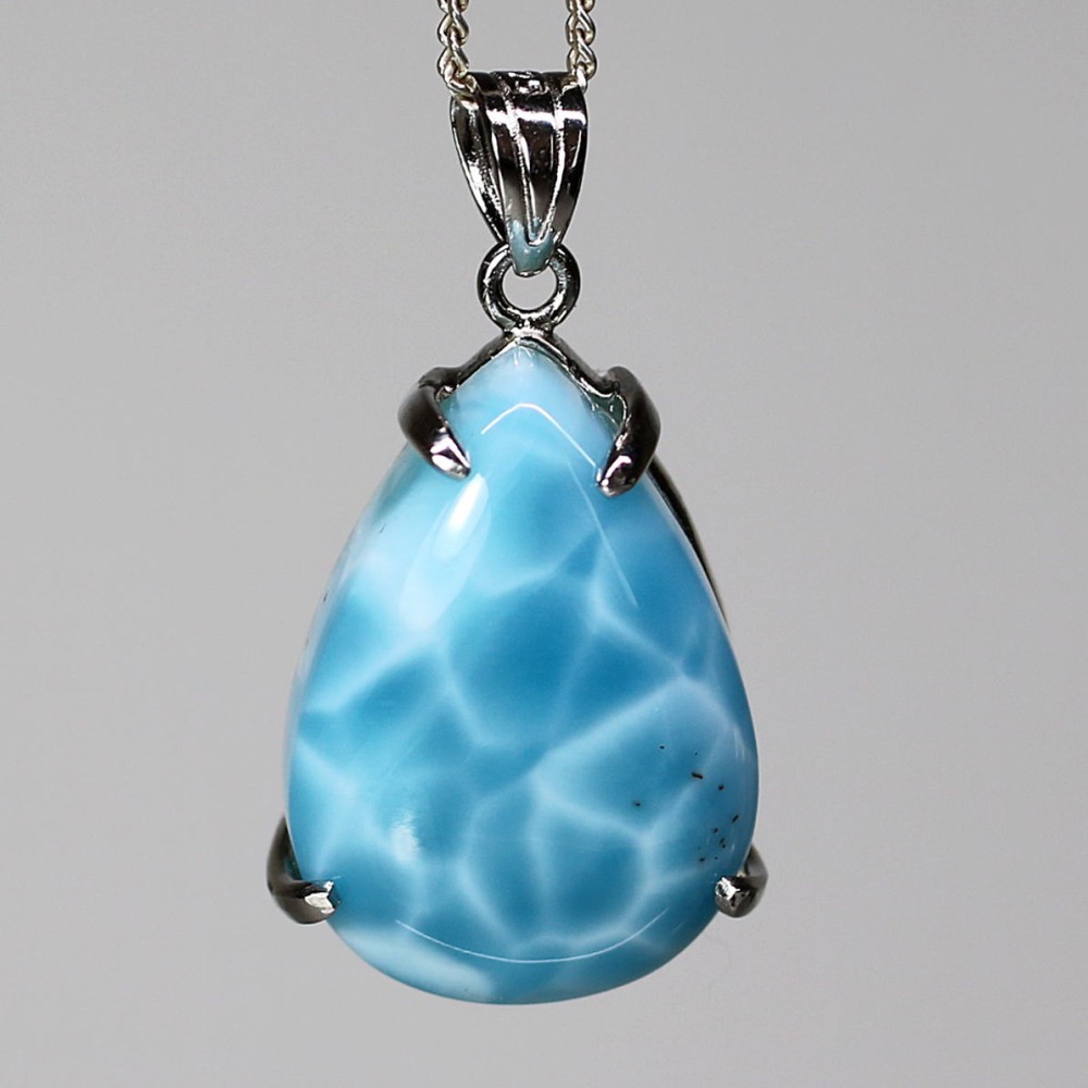 特別価格/高品質]ラリマーペンダントトップ（シルバー925） - 埼玉県